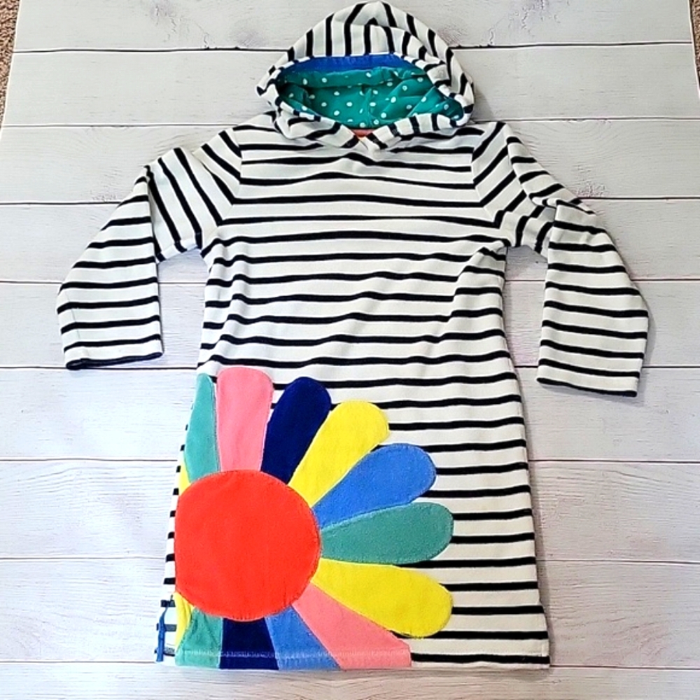 Kids' Mini Boden Appliqué Terry Cloth Hooded Cover-Up